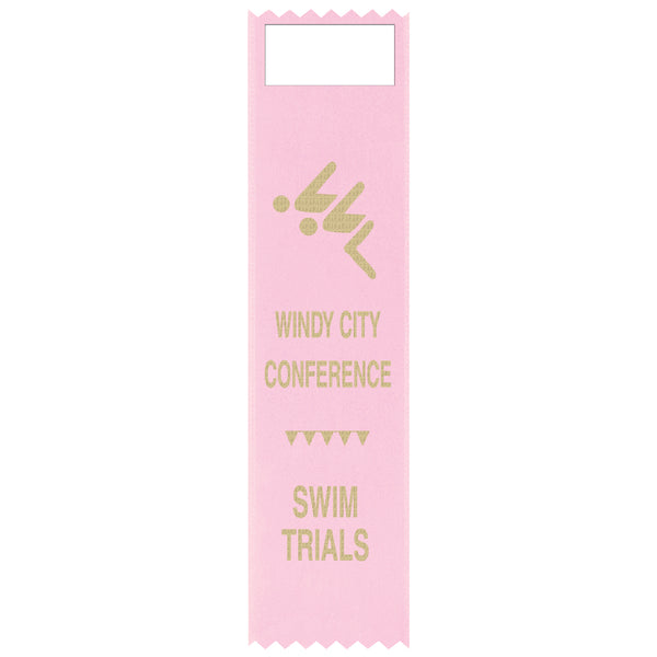 2" x 5" Custom Tape Top Award Ribbon
