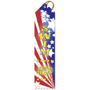 2" X 8" Stock Multicolor Point Top Swim Award Ribbon