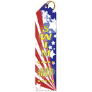 2" x 8" Stock Multicolor Point Top Swim Award Ribbon