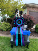 Sparkford 5 Rosette Award Ribbon, 12" Top - Hodges Badge Company, Inc.