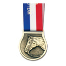 2-1/2" VX Award Medal With Specialty Satin Neck Ribbon