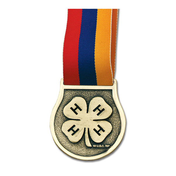 2-1/2" VX Award Medal With Grosgrain Neck Ribbon
