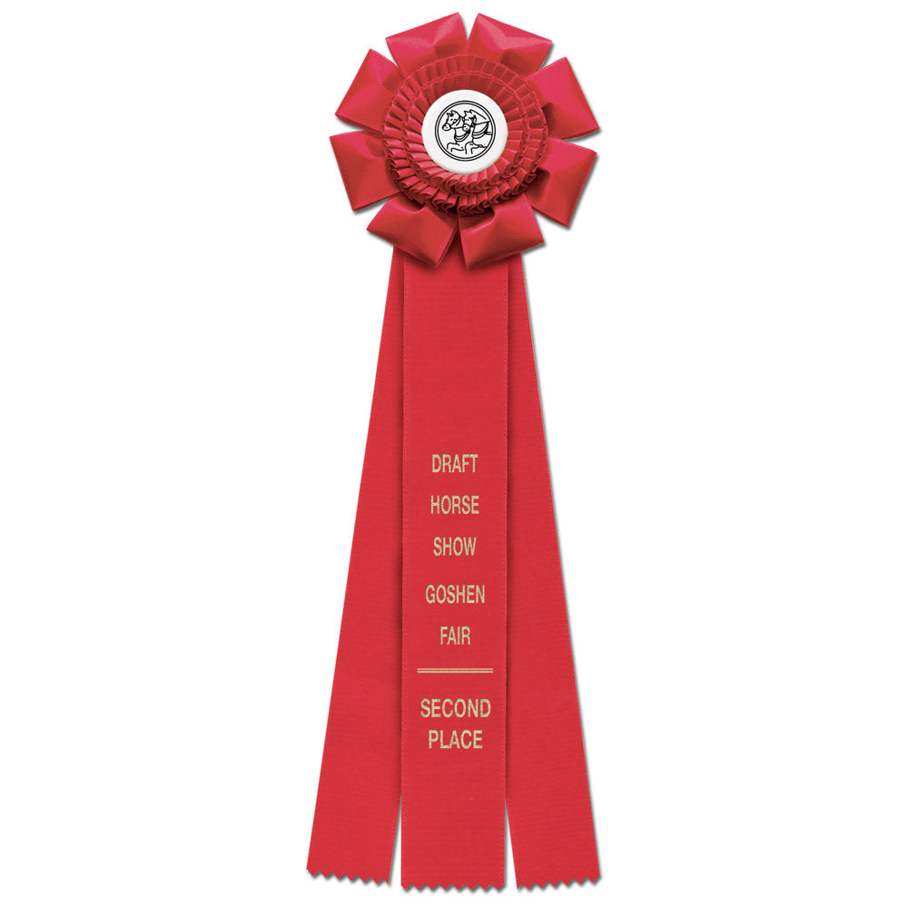Wellfleet 3 Rosette Award Ribbon, 6-1/2